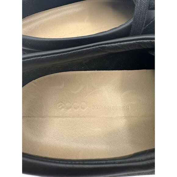 Ecco Sneakers Soft 7 Low Womens Size 9-9.5 Black Casual Walking Lace Up Shoes - Picture 11 of 16